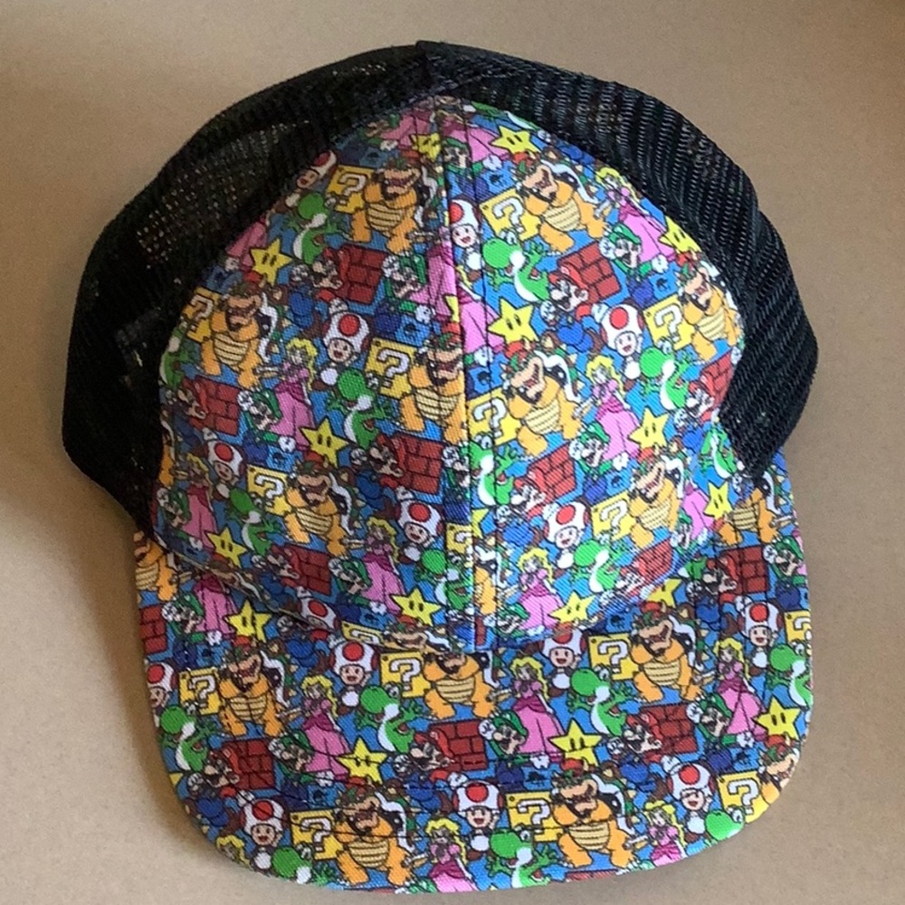 George Hats Mario Character Print SnapBack Cap